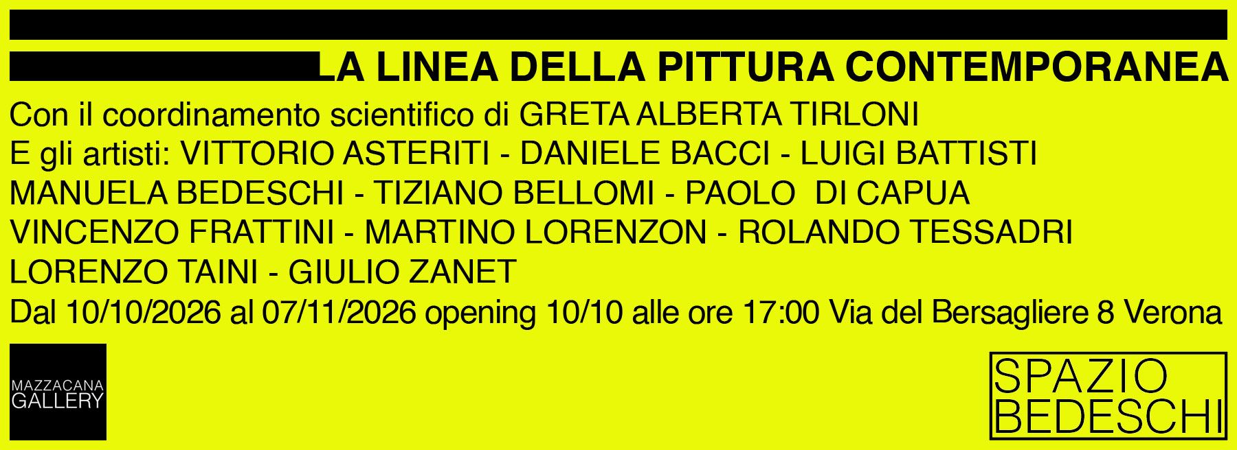 La linea della pittura contemporanea - Mostra collettiva